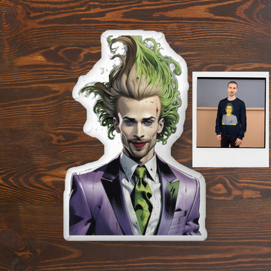 Joker Inspired Pillow with Your Face