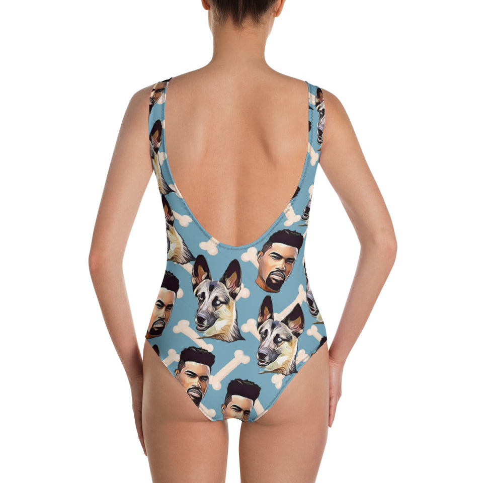 Woman Swimsuit Bony