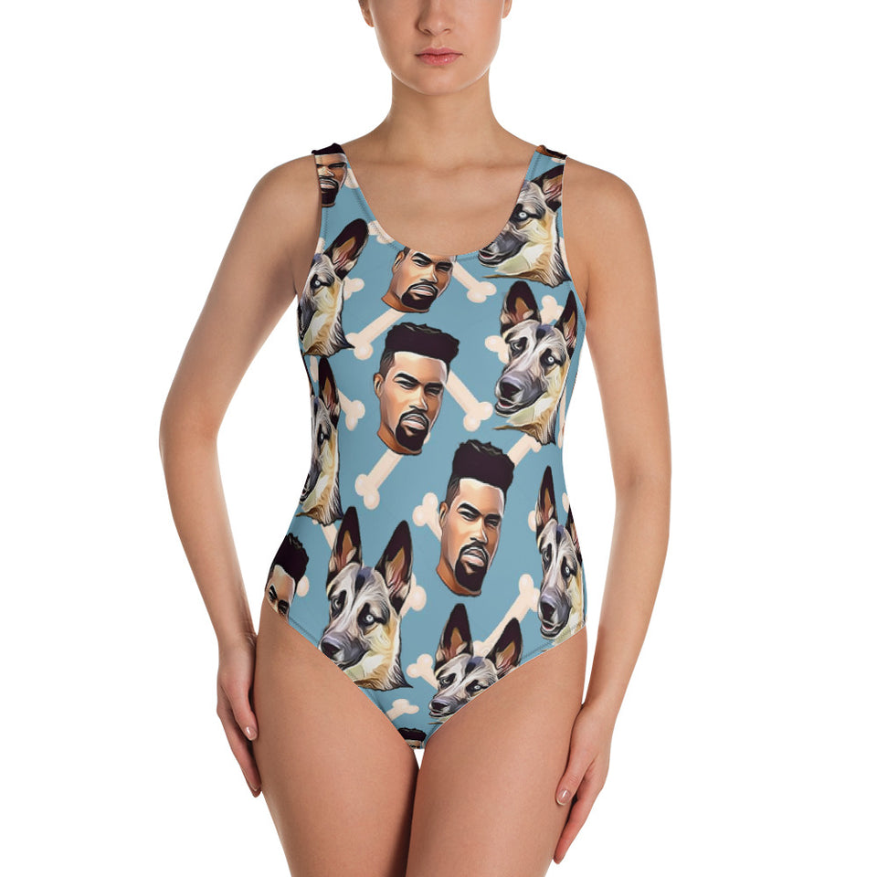 Woman Swimsuit Bony